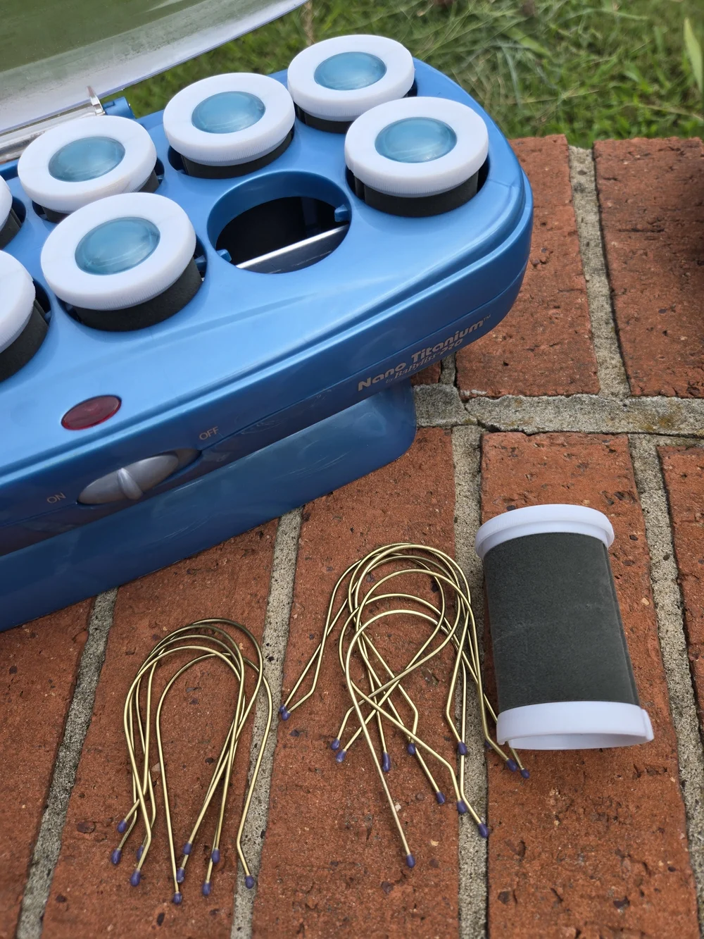 Blue Nano Titanium Hot Roller Set for Women
